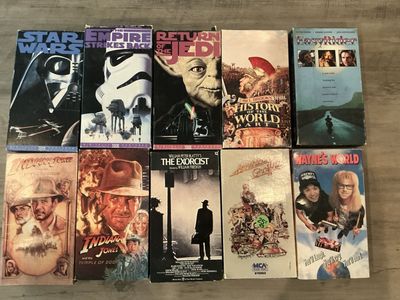 18 various VHS movies
