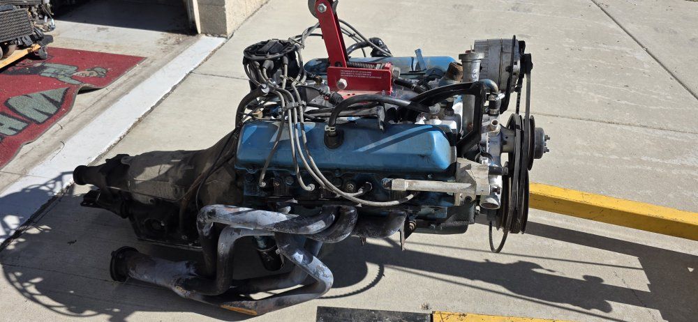 1979 Pontiac Trans Am 6.6 engine and transmission.