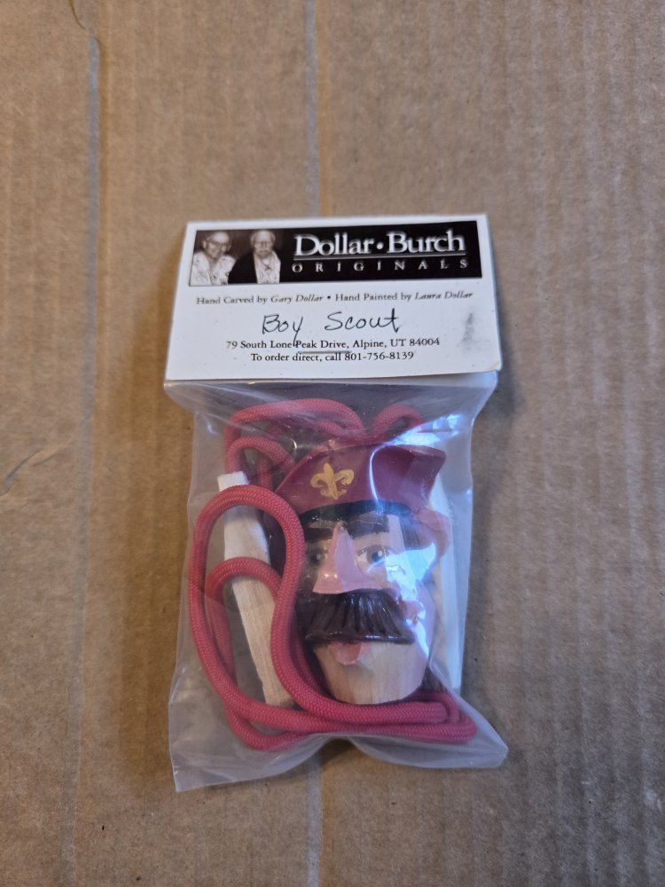 Dollar-Burch Originals Hand-Carved Boy Scout - New with Tags