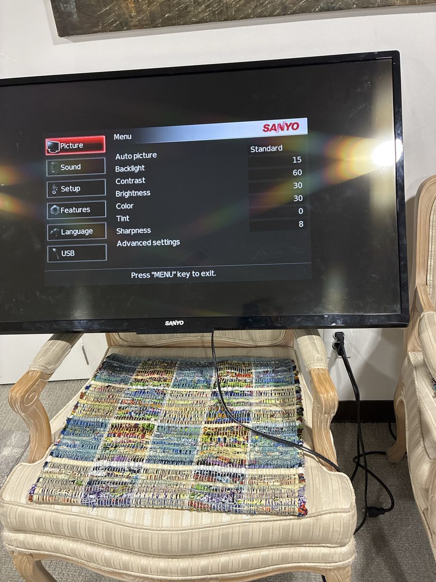 Sanyo Flat Screen TV - Used Working Condition