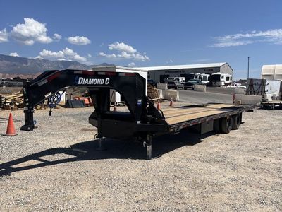 8.5x32 Diamond C FMAX-HDT 210 Gooseneck Hydraulic Dovetail Equipment Trailer - 25K GVWR -