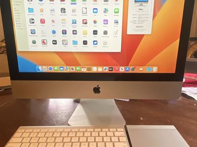 Apple IMac with MacOS 13, wireless keyboard and trackpad, DVD player, games, runs great
