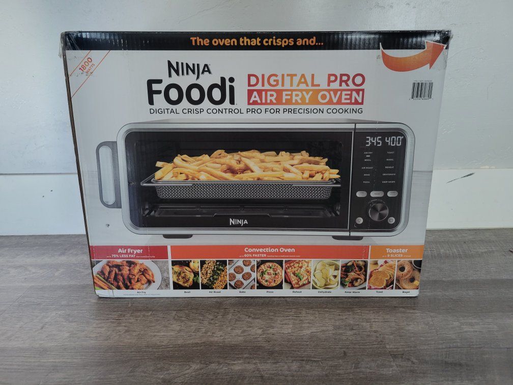 Ninja Foodi Digital Pro Air fryer - 1800W Convection Oven & Toaster, Family Size