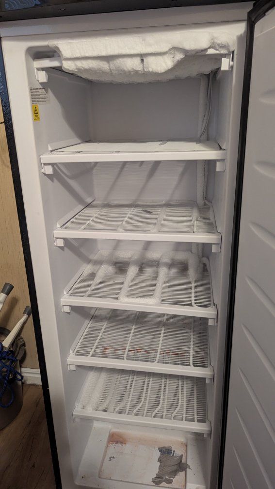 Small upright freezer
