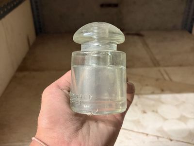 Vintage Clear Glass Insulator CD 102 Embossed Glass Electric Pole Insulator