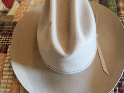 Gray felt genuine stetson mens cowboy hat size 61