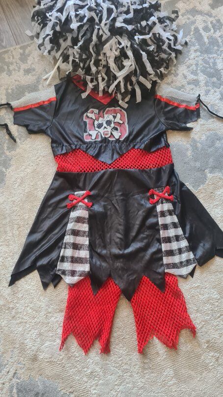 Kids Zombie Cheerleader Costume 8-10 years