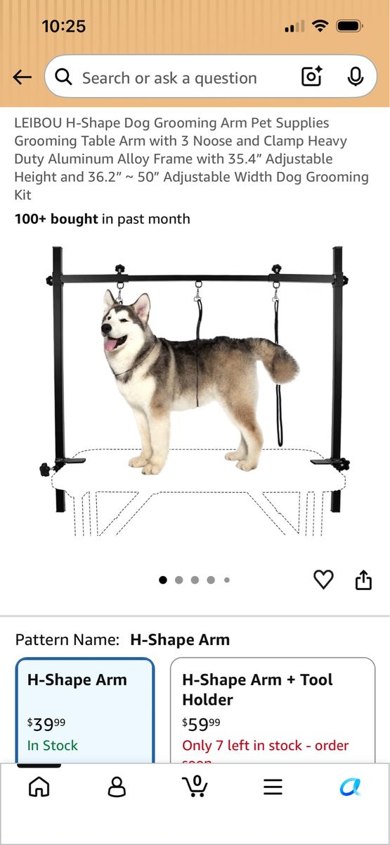 Dog Grooming Table Arms