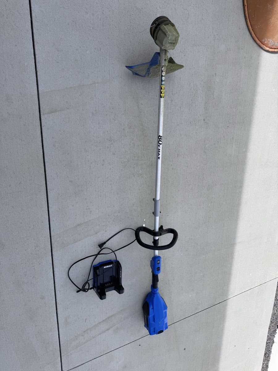 Kobalt 80v straight shaft electric trimmer