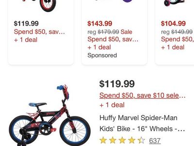 Huffy spider-man kids bike 16” Spider-Man