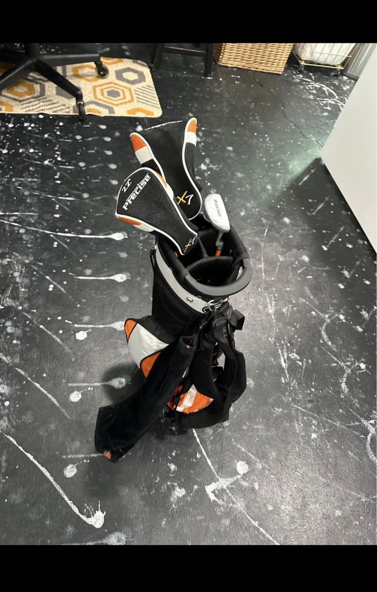 Precise X7 Golf Club Set with Stand Bag - Black/Orange