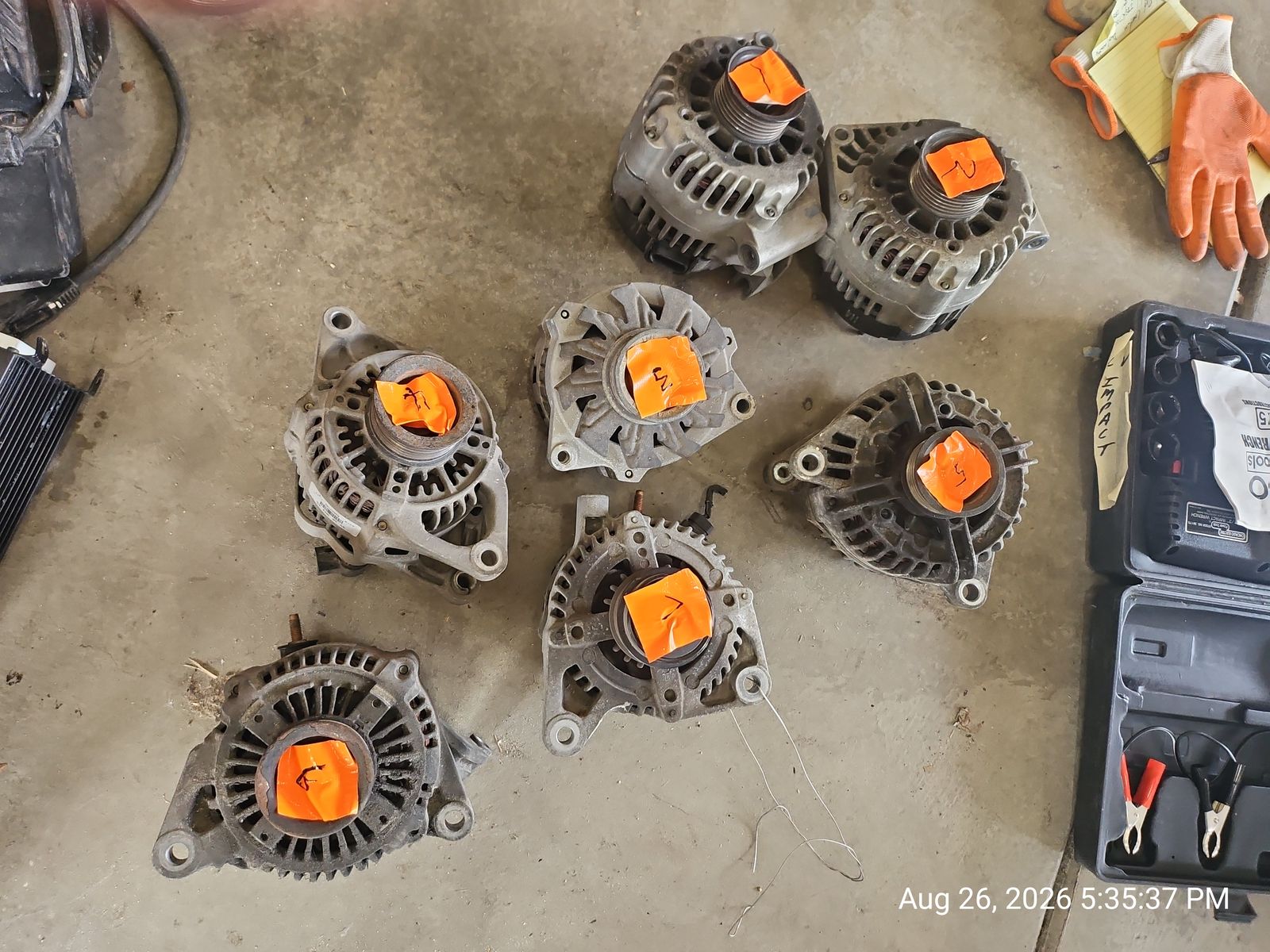 7 OEM Jeep Grand Cherokee ZJ & WJ alternators