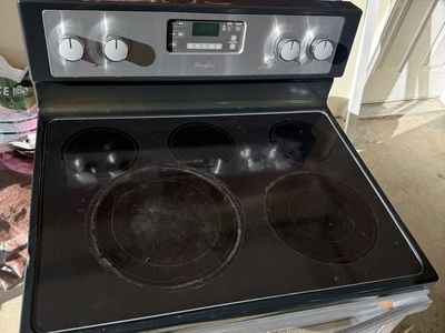 Whirlpool Electric Range Stove - Black/Stainless Steel, Coil Top, Oven