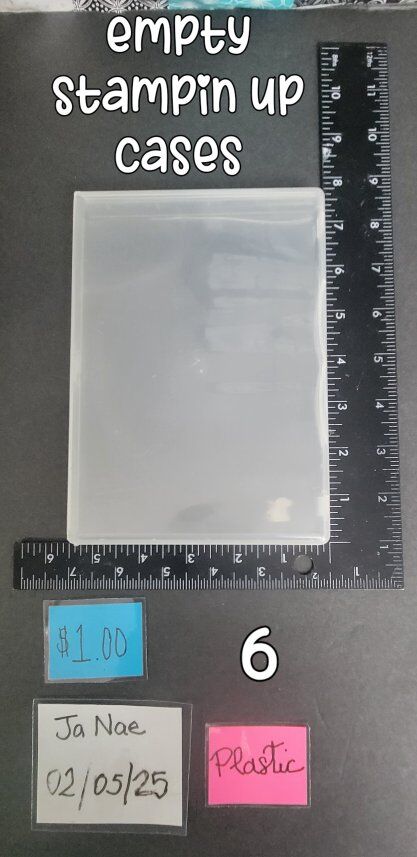 Empty stampin up cases