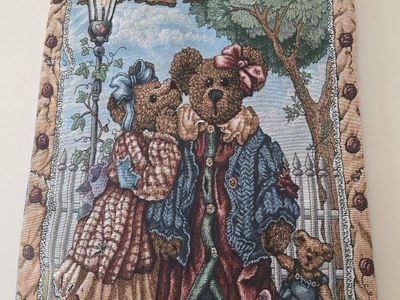 Boyds Bears Tapestry. Wall hanging.