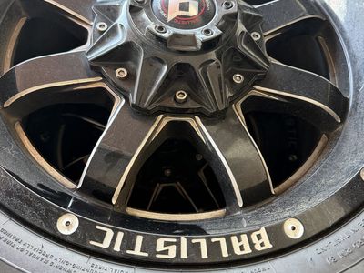 Ballistic wheels and brand new tires