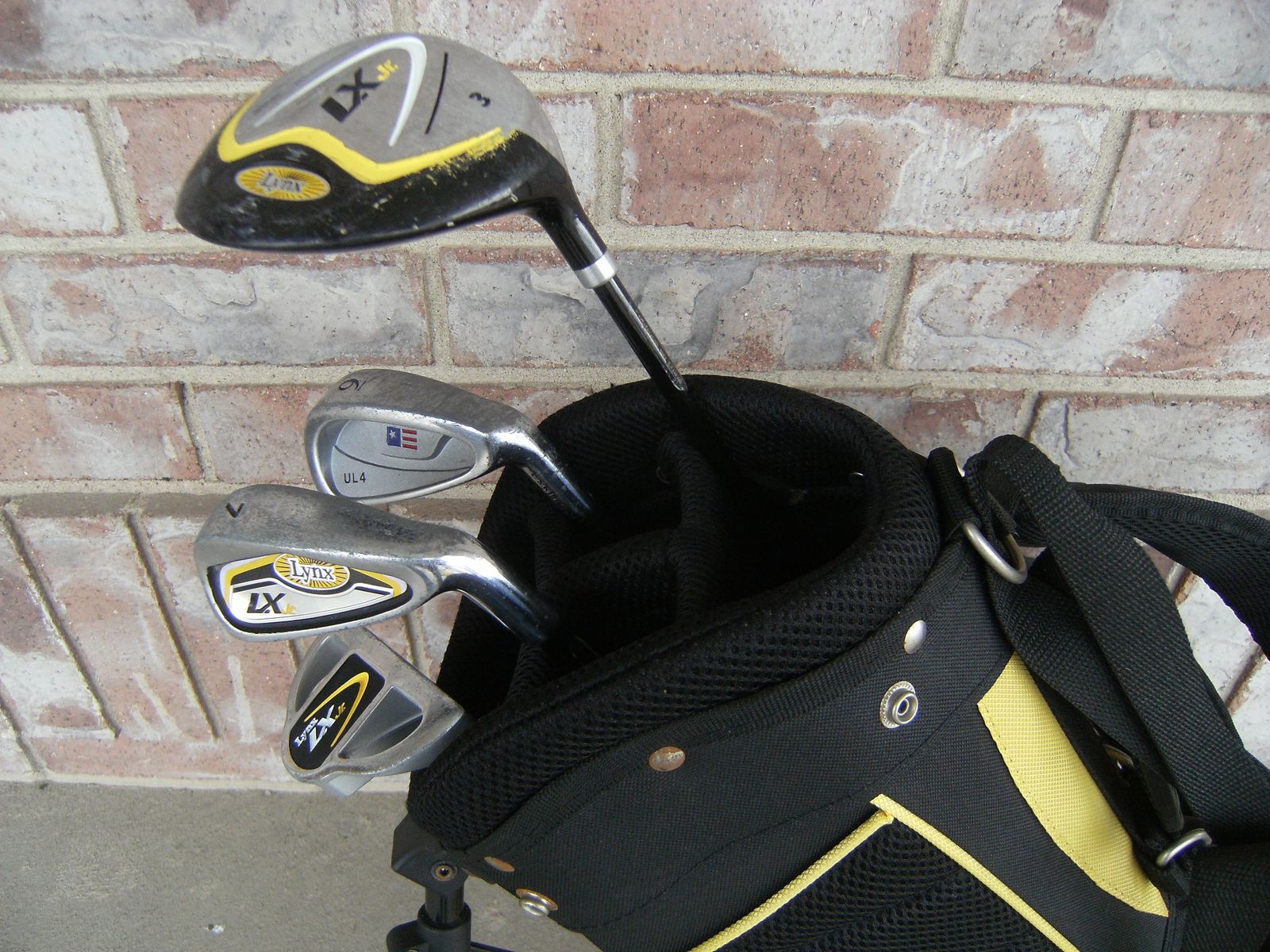 5-Piece, 40"-43" Junior LYNX LX Jr Golf Clubs Set, Stand Bag, Graphite, RH, JR, Kids, Youth