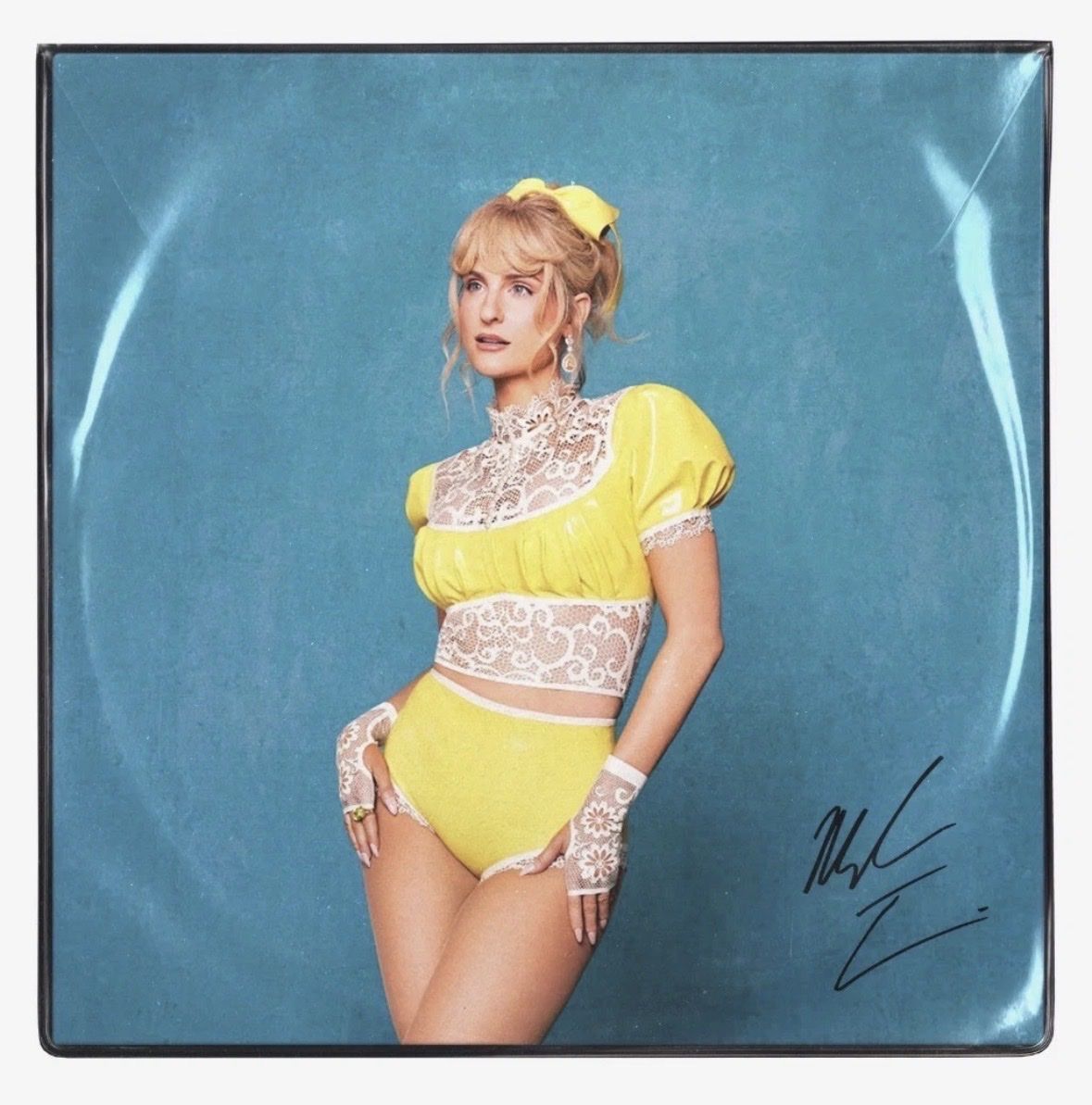 Meghan Trainor-SIGNED Toy With Me-Picture Disc Vinyl LP-LIMITED-Hole in Sleeve-Autographed-RARE
