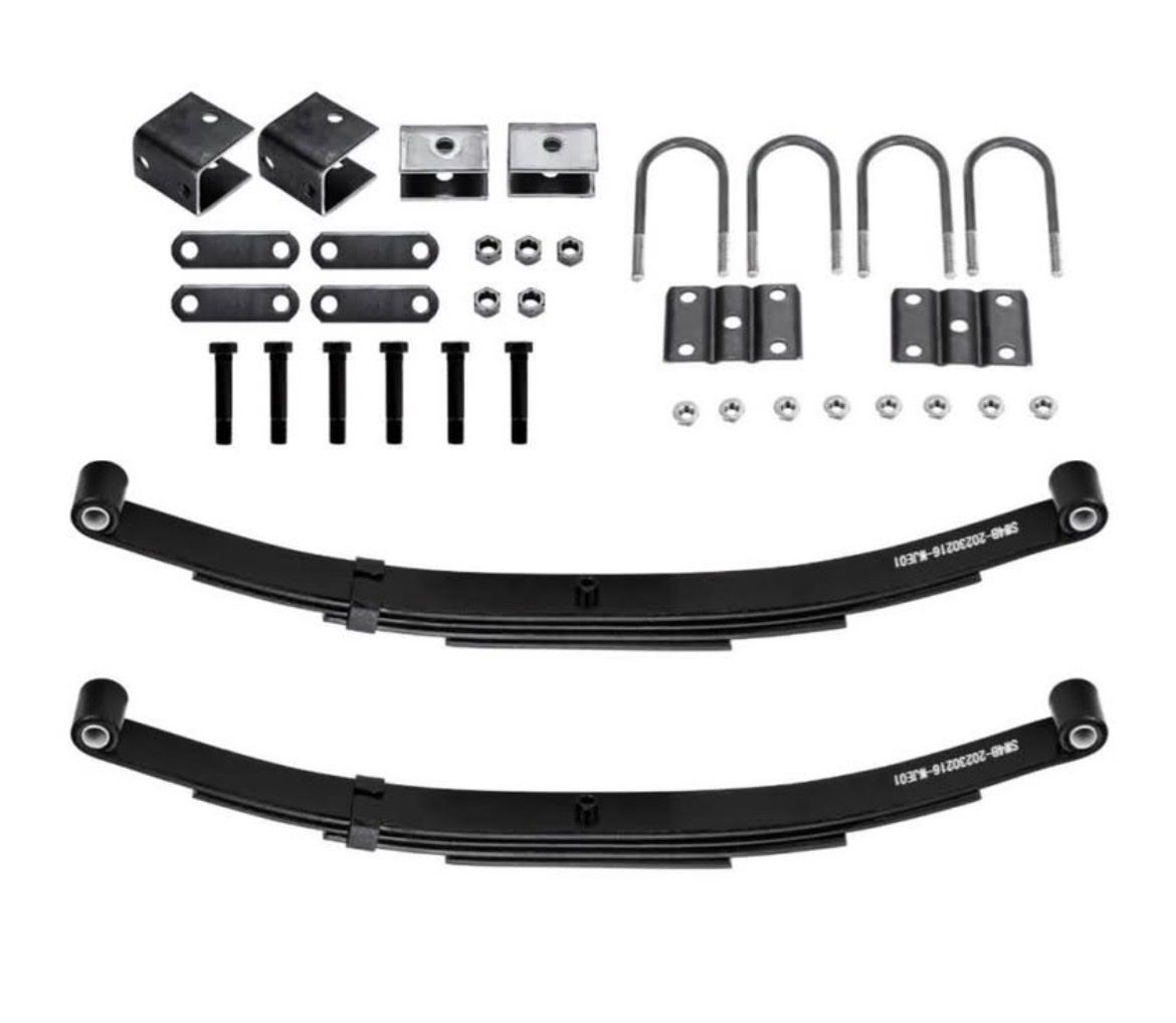 New 4 leaf Trailer Springs with Mounting Hardware