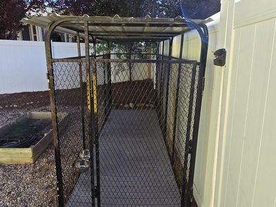 4'x12' Heavy-Duty K9 Dog Kennel w/ Roof & Raised Floor - $900 OBO