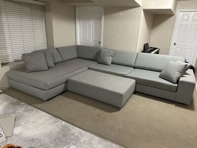 Custom Luxury Down-Filled Sectional - Orig. $8,000