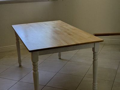 Light wood 36 x60 farm table dining room kitchen table, no chairs