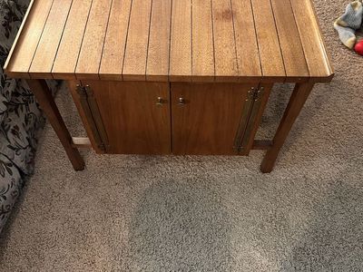 Solid wood end table