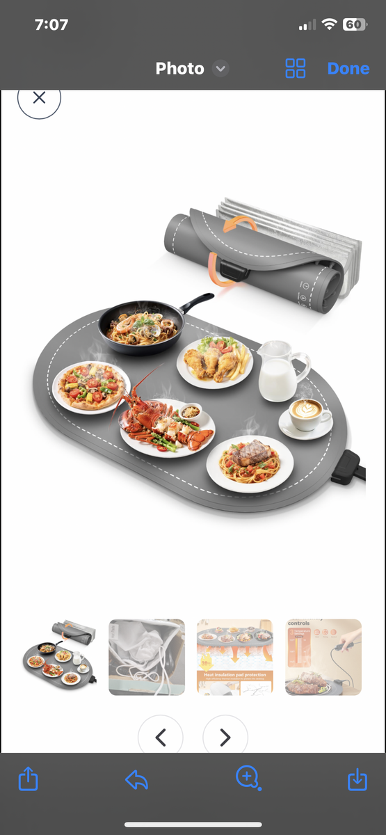Food warming mat