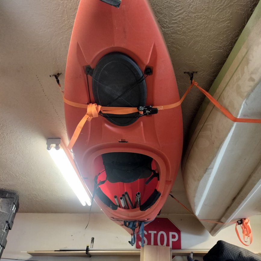2 Lifetime 10 ft sit in kayaks with paddles