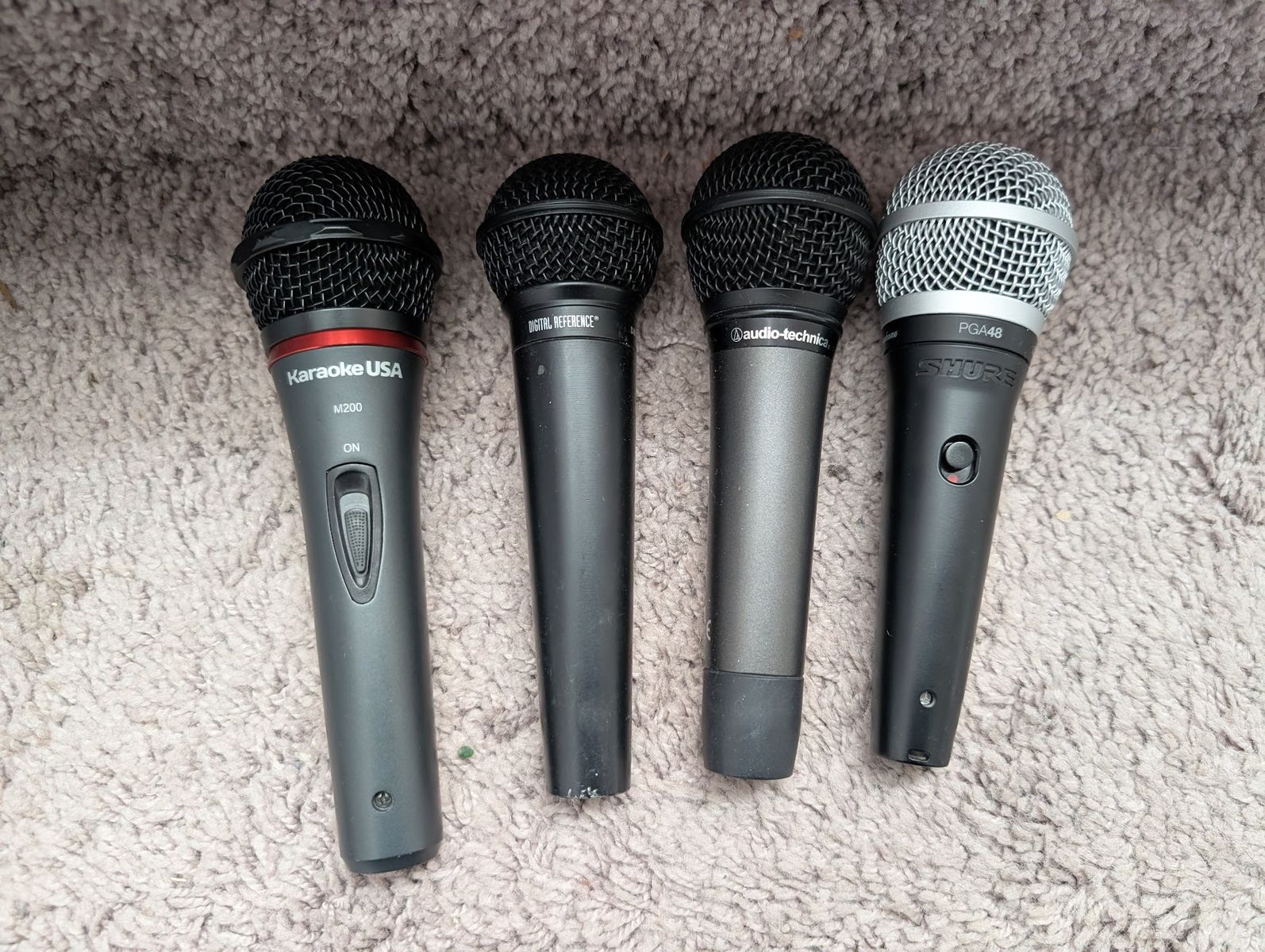 Shure, Audio Technica, Digital Reference, Various Dynamic Vocal Microphones