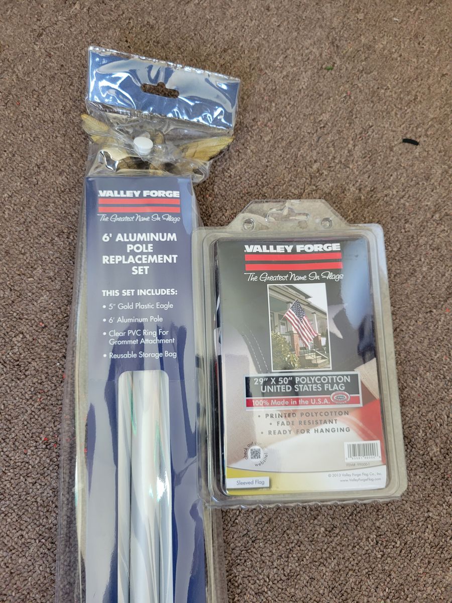 Flags and flagpole inventory