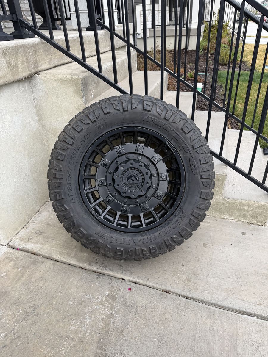 Ford F150 Chevy GMC 1500 Rims and Tires 295/65R20