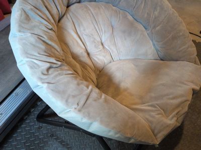 Gray comfy cozy chair