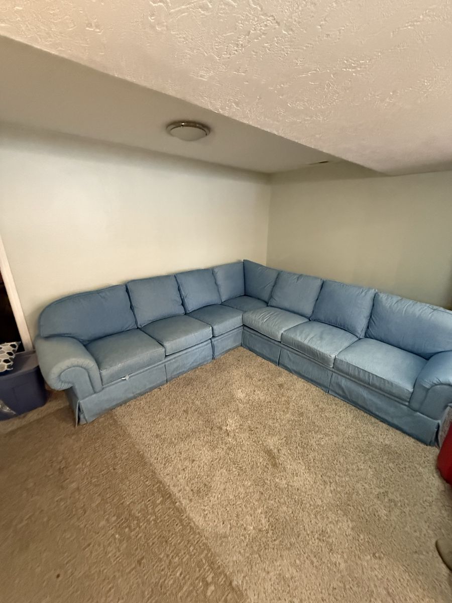 Nice blue large couch