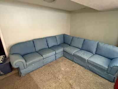 Nice blue large couch