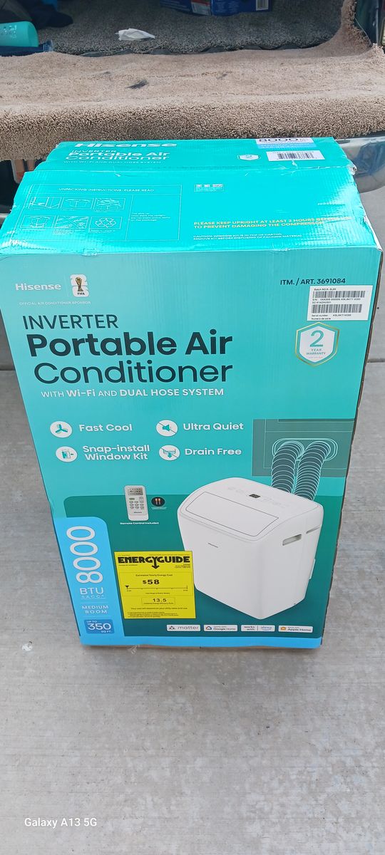 Hisense Portable Air Conditioner Like New!