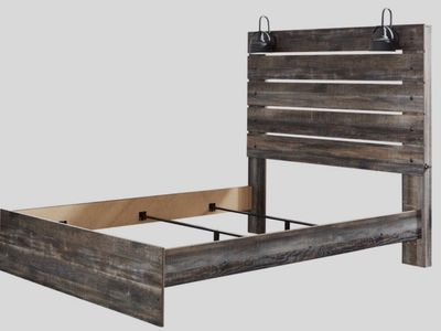Ashley Drystan Queen Panel Bed Frame with lights