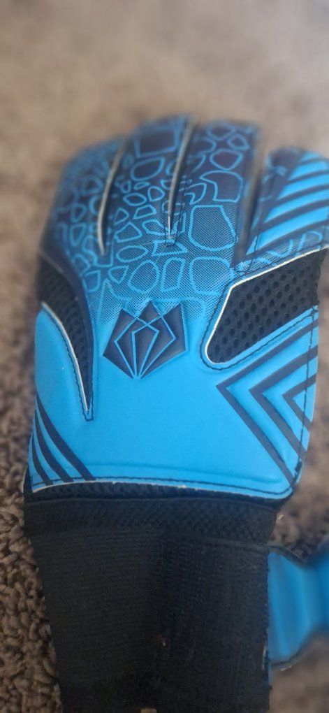 Triumphant Blue Goalkeeper Gloves - "Fits T4" Soccer Goal Keeper Gloves