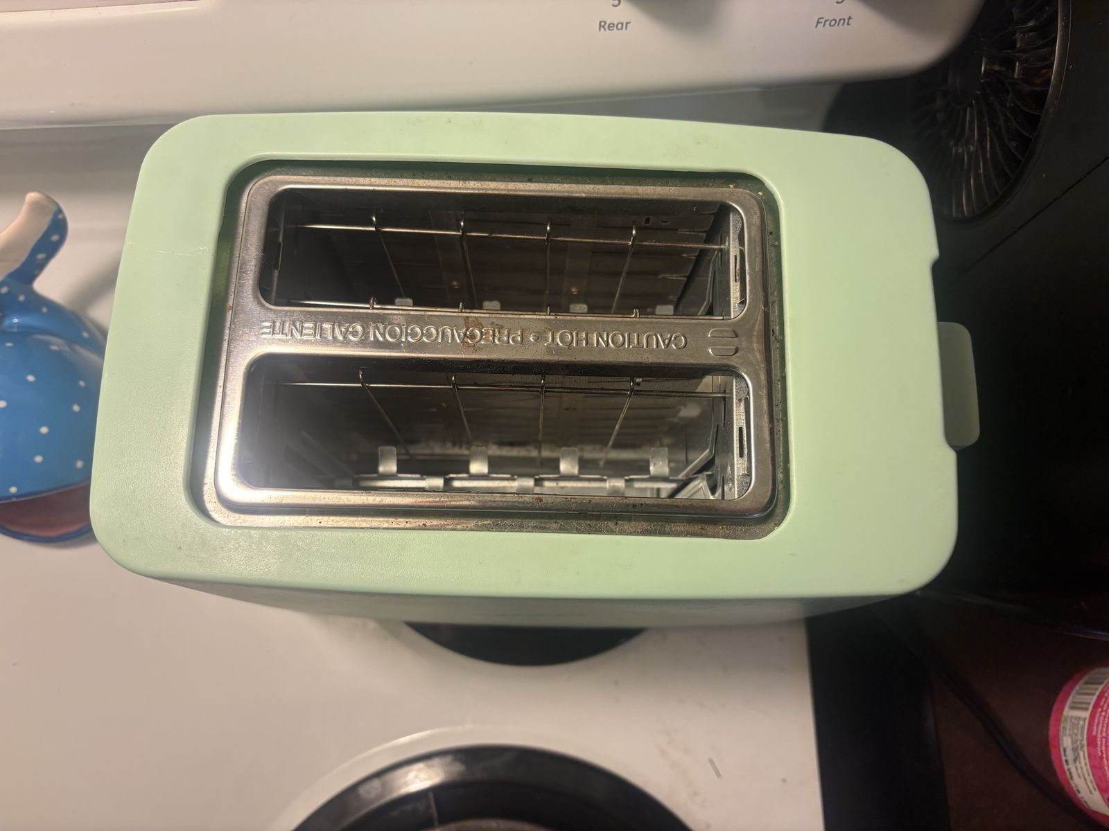 Bella 2-Slice Toaster - Light Green - Frozen, Gluten-Free, Bagel Settings - Used