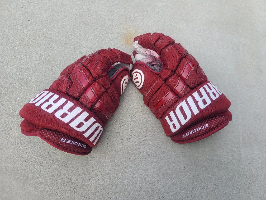 warrior hockey gloves L/XL