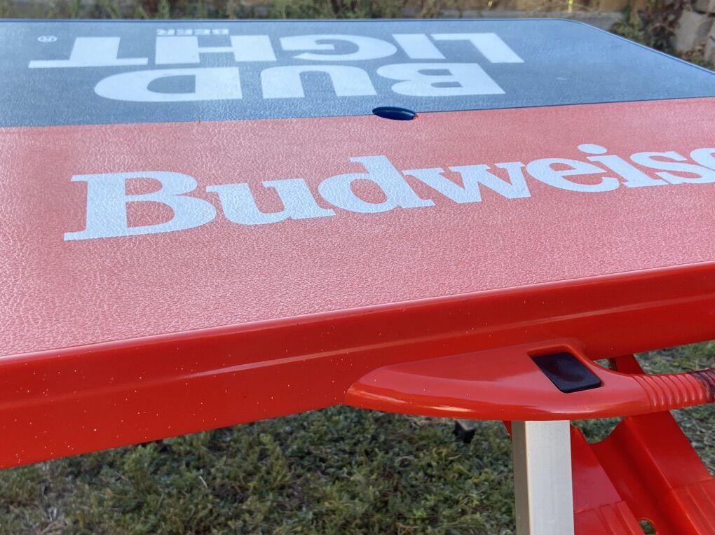 Budweiser Picnic Table