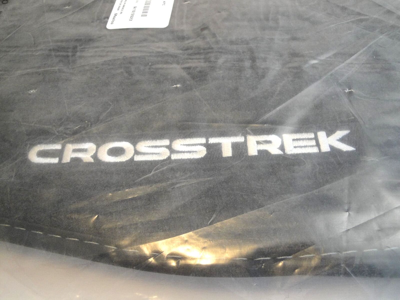 2023 Subaru Black Carpet Mats Crosstrek Logo