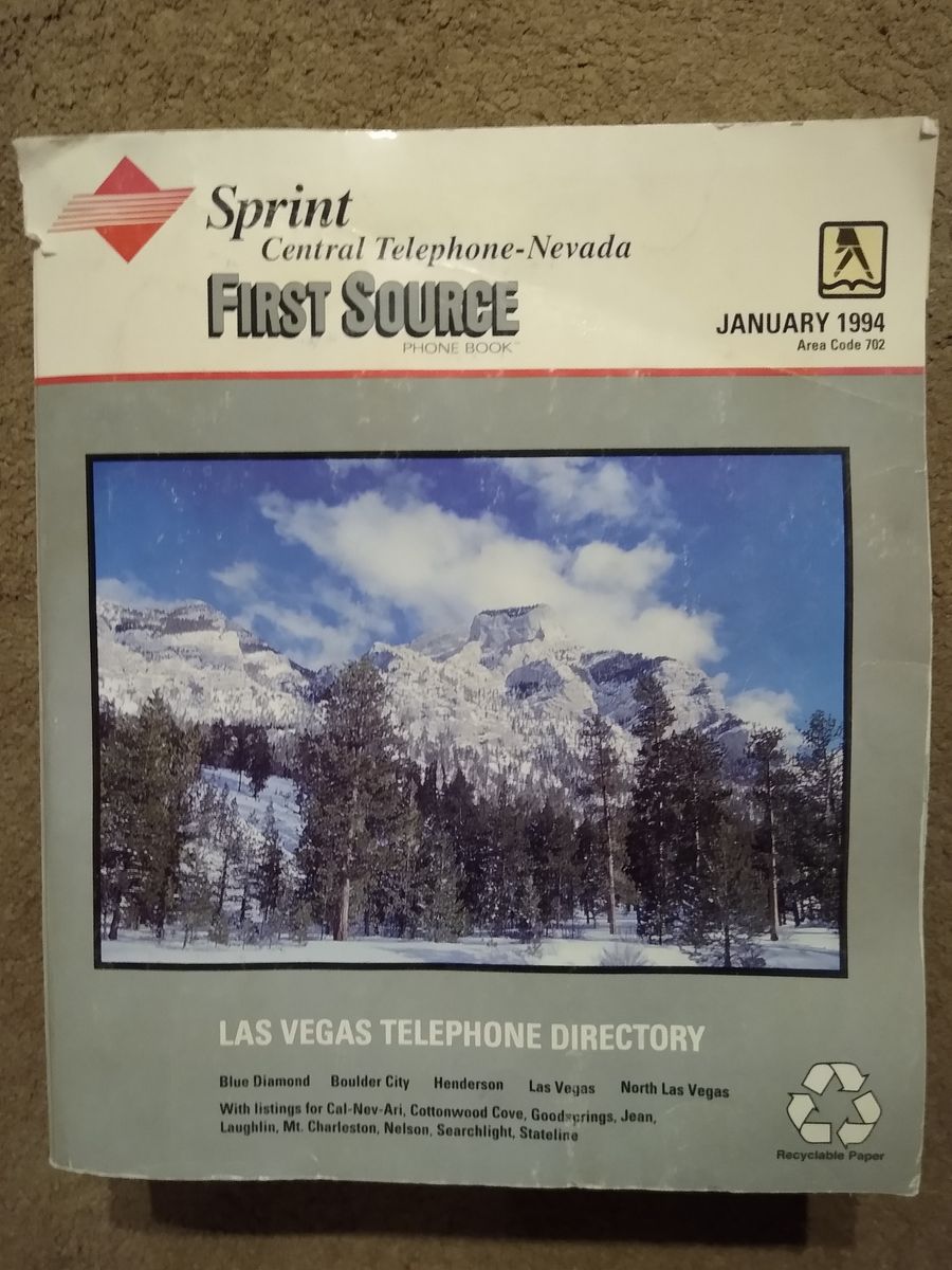 Las Vegas Telephone Directory - Vintage