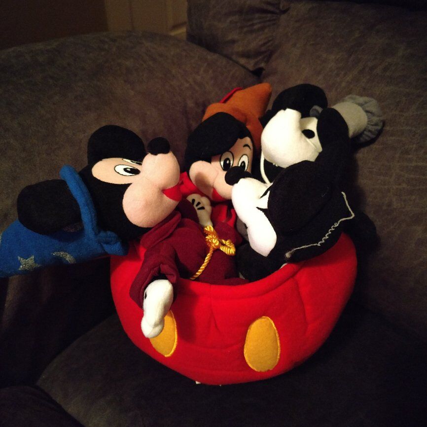 Disney Beanie Dolls " Mickey Thru the Years "