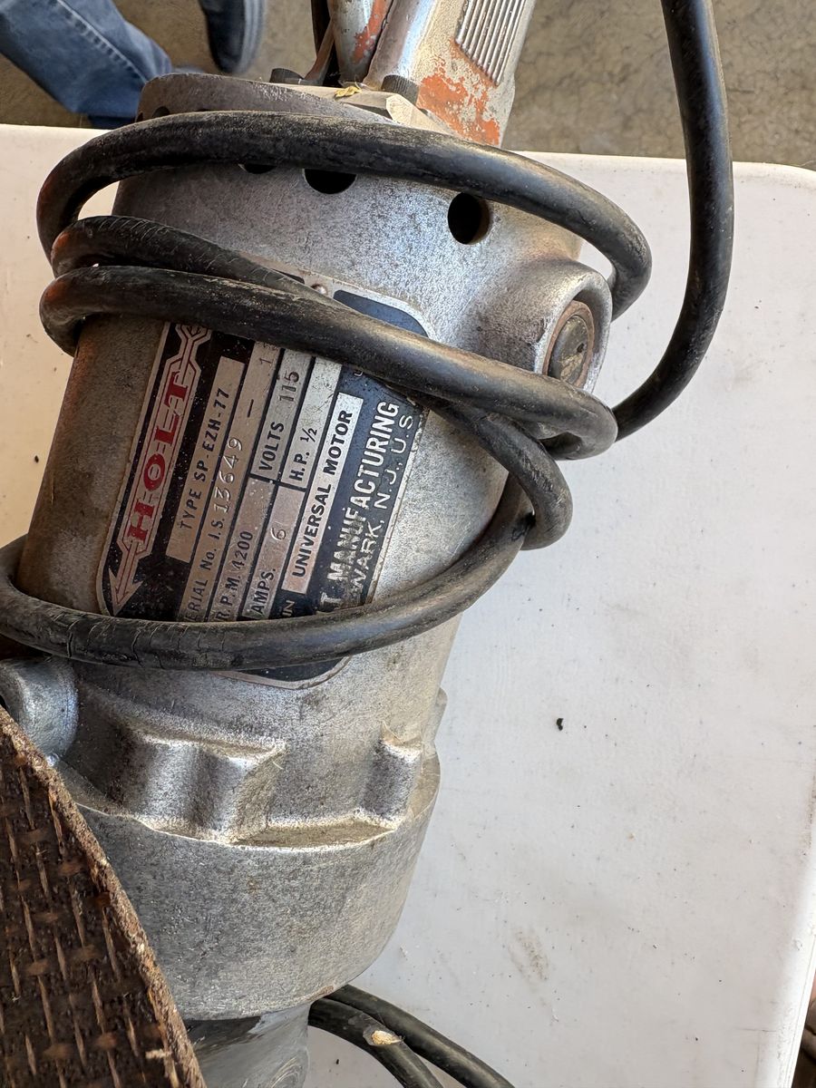 Holt bench grinder vintage