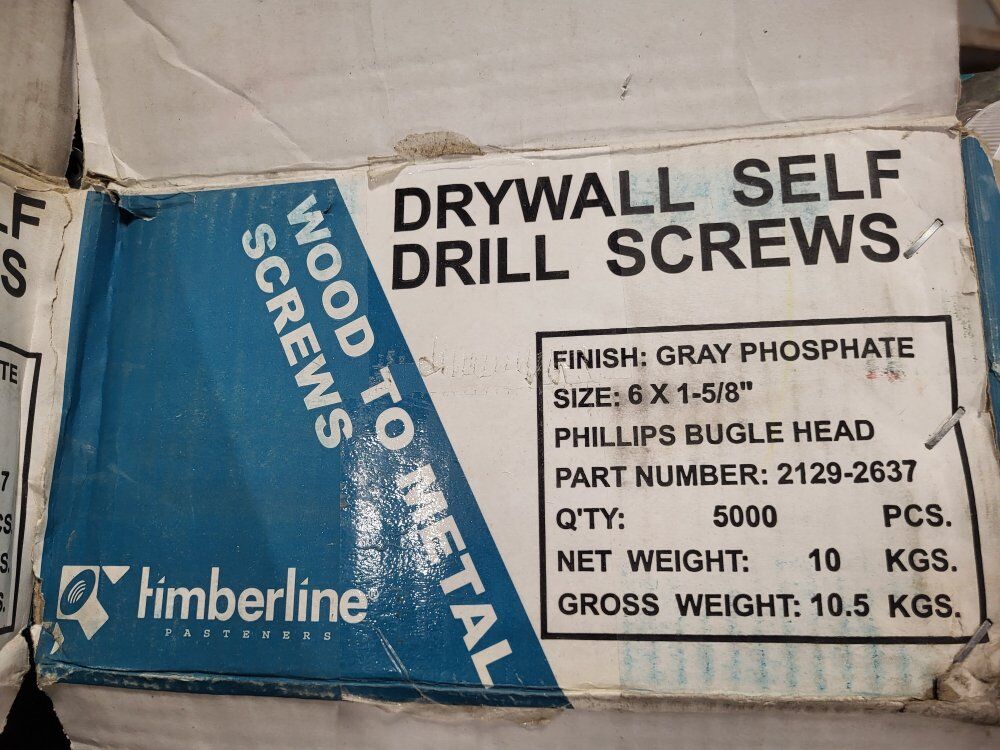 1 5/8 #6 drywall screw.