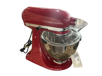 KitchenAid Artisan KSM150P Stand Mixer Red with Bowl and Pouring Shield