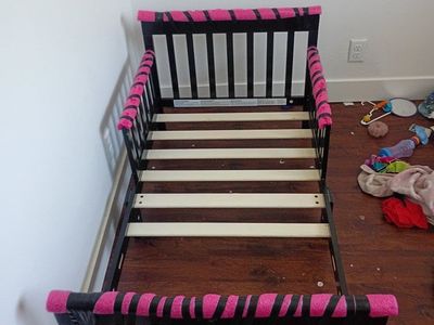 toddler bed with mattress