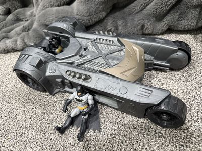 Batman Batmobile with Attack Jet and 2 Action Figures - DC Comics Super Heroes Toy Set