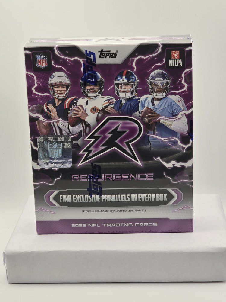 2025 Topps Resurgence NFL Football Trading Cards Sealed Mega Box